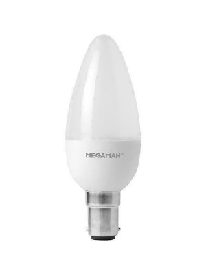 Megaman 5.5W Eco LED Candle Bulb B15/SBC (Warm White)